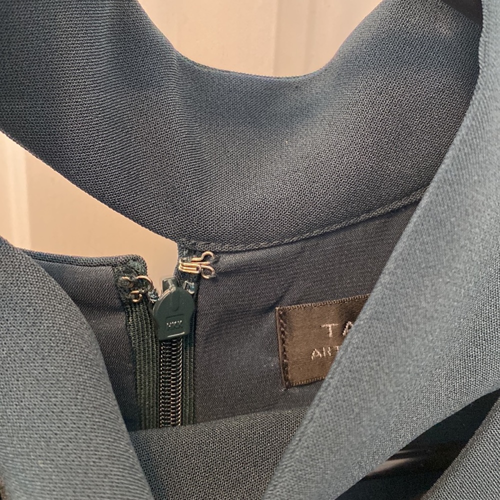Tahari dark green a-line dress. Size 8. NWT - Picture 7 of 8
